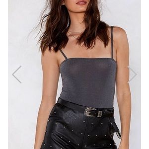 Nasty gal shine bright lurex bodysuit